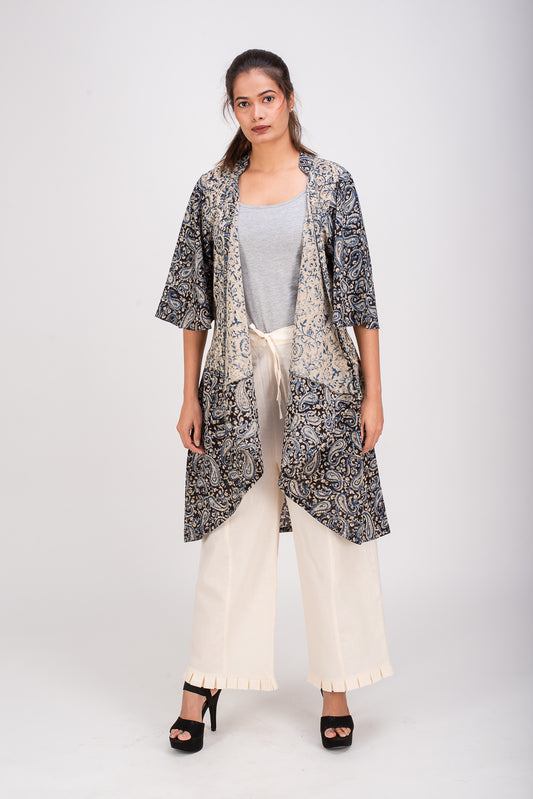 513-153 Whitelotus "Su" Women's coat Kimono