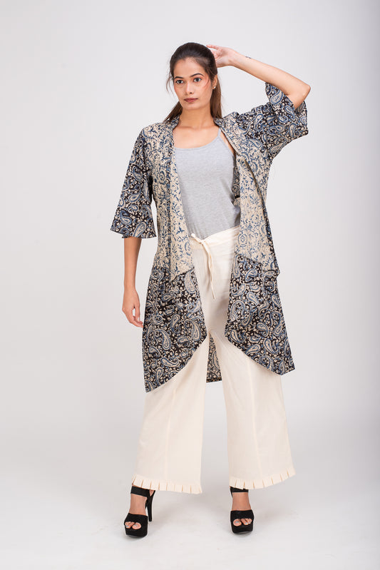 513-153 Whitelotus "Su" Women's coat Kimono