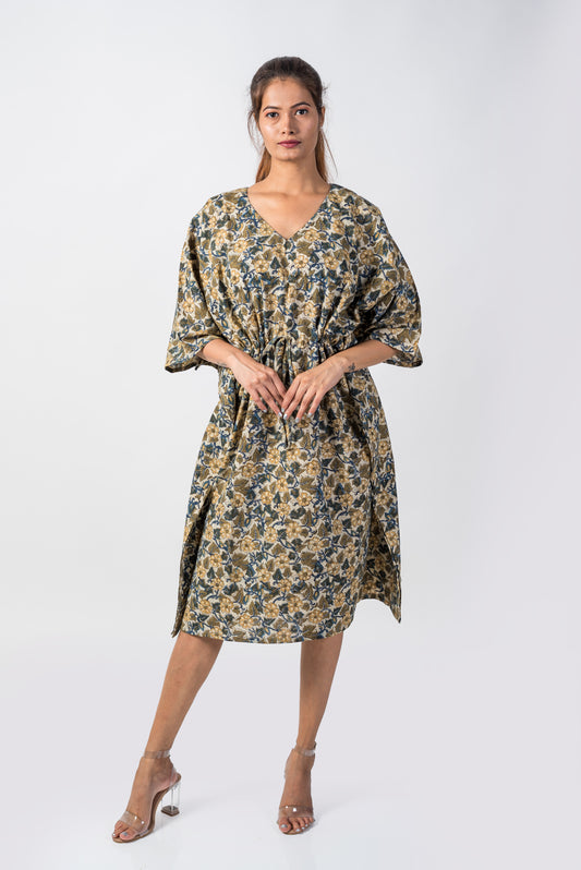 522-120 Whitelotus "Mony" kaftan midi Women's Dress