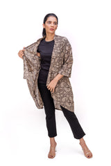 513-117 Whitelotus "Su" Women's coat Kimono
