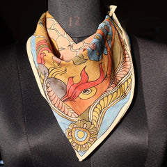 Golden Savannah - Limited Edition Hand Painted Cotton Bandana