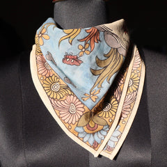 Gold swan - Limited Edition Hand Painted Cotton Bandana