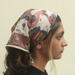 Swan Symphony - Limited Edition Hand Painted Cotton Bandana