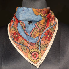 Elephant Majesty - Limited Edition Hand Painted Cotton Bandana