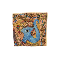 Elephants Night - Limited Edition Hand Painted Cotton Bandana