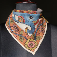 Azure Oasis - Limited Edition Hand Painted Cotton Bandana