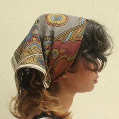 Elephant Grace - Limited Edition Hand Painted Cotton Bandana