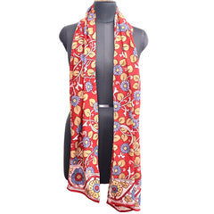 Meadow Bloom – Limited Edition Hand Painted Cotton Scarf (HS0003)