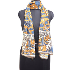 Elephant Serenade – Limited Edition Hand Painted Cotton Scarf(HS0008)