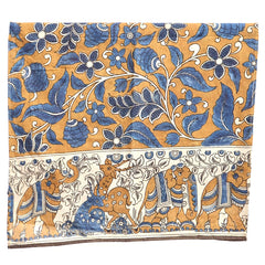 Elephant Serenade – Limited Edition Hand Painted Cotton Scarf(HS0008)