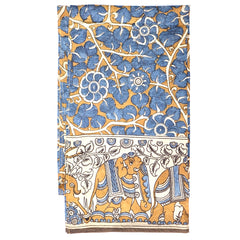 Blue Oasis – Limited Edition Hand Painted Cotton Scarf (HS0009)