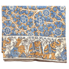 Blue Oasis – Limited Edition Hand Painted Cotton Scarf (HS0009)