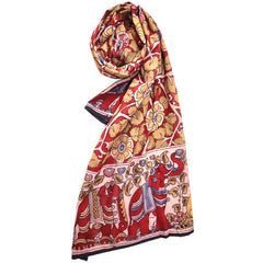 Autumn Safari – Limited Edition Hand Painted Cotton Scarf (HS0015)