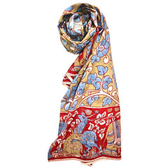 Wildlife Serenade – Limited Edition Hand Painted Cotton Scarf (HS0018)