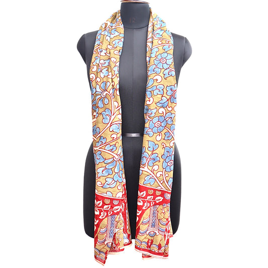 Wildlife Serenade – Limited Edition Hand Painted Cotton Scarf (HS0018)