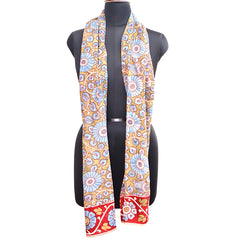 Autumn Breeze Symphony – Limited Edition Hand Painted Cotton Scarf(HS0022)