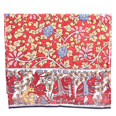 Forest Serenade - Limited Edition Hand Painted Cotton Scarf(HS0024)