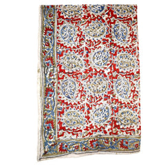 Rustic Bloom  - Kalamkari Cotton Bandana  (KK1479)