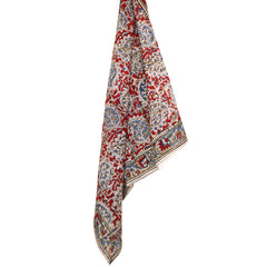 Rustic Bloom  - Kalamkari Cotton Bandana  (KK1479)