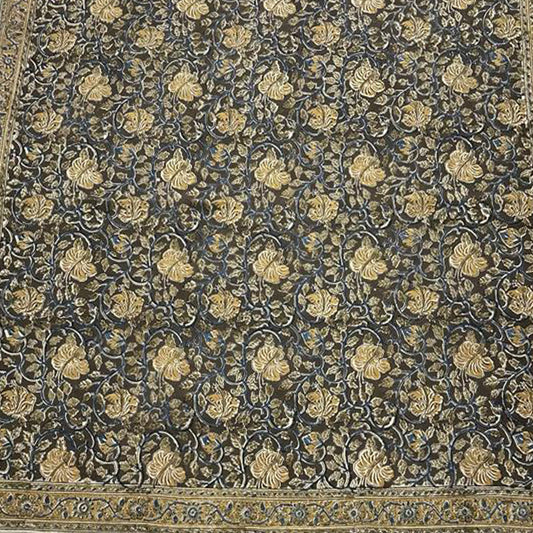 KK1474-40 Kalamkari Cotton Bandana ( 40" X 40")