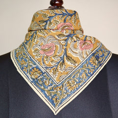 Amber Vine - Kalamkari Cotton Bandana (KK1475)