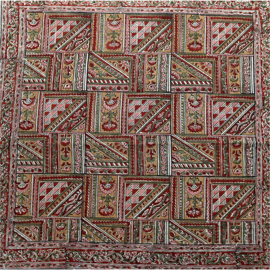 KK1456 Kalamkari Cotton Bandana - (KK1456)